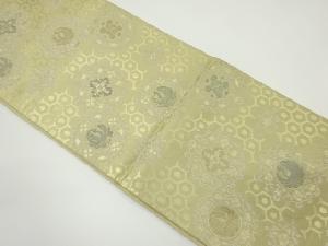 アンティーク　華紋に鳳凰模様織り出し袋帯（材料）